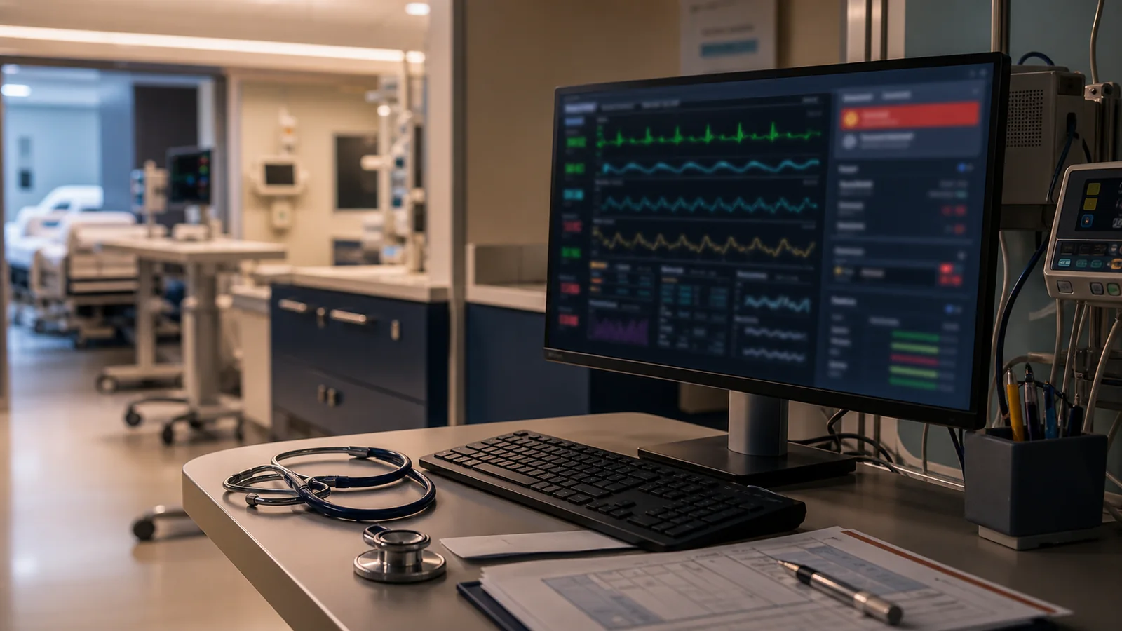 The FDA Just Cleared an AI Sepsis Monitor That Cuts Mortality by 18%. Here Is Why That Matters. — editorial illustration