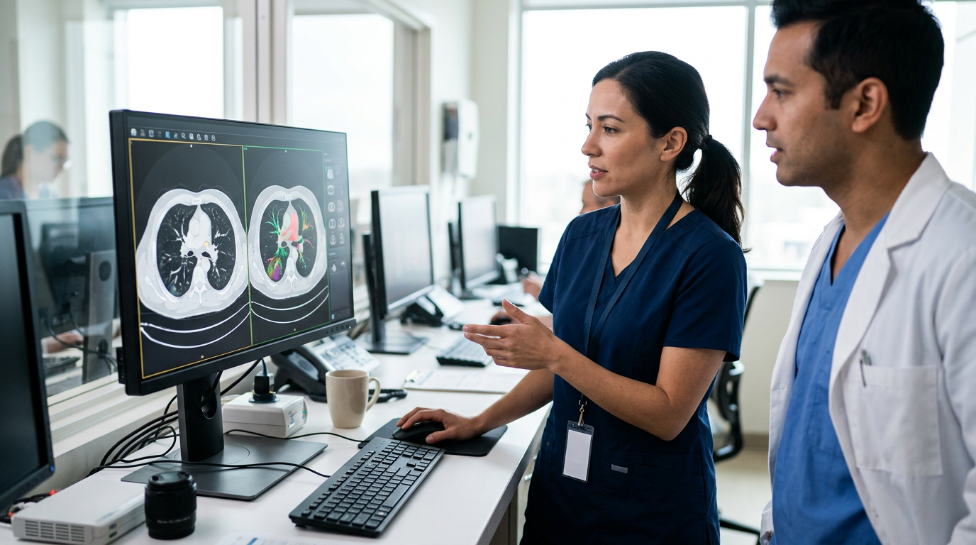 Editorial image for ZayedMD article 'Viz.ai Launches AI-Powered Pulmonary Care Platform: Enhancing Clinical Triage'.