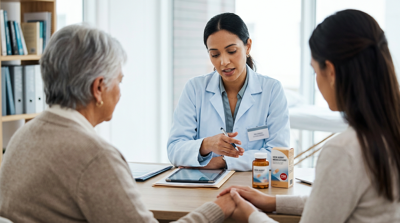 Editorial image for ZayedMD article 'FDA Approves First Non-Antipsychotic for Dementia Agitation: Prescribing Guidelines'.